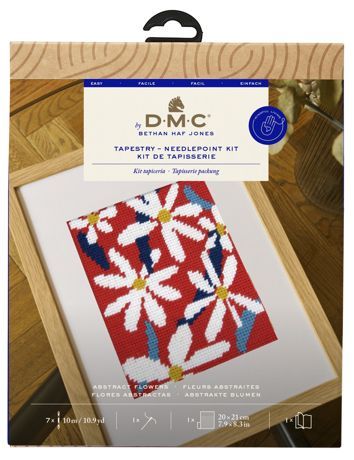 DMC Needlepoint Kit: Abstract Flowers