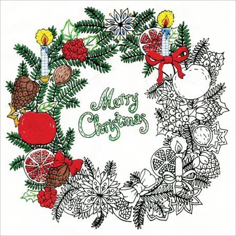 Zenbroidery Wreath Stamped Fabric