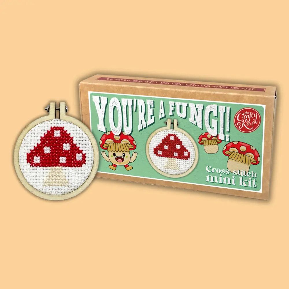 You're a Fungi! Mini Cross Stitch Kit