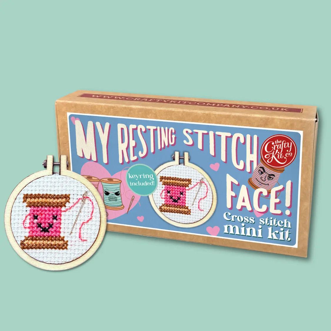 My Resting Stitch Face! Mini Cross Stitch Kit