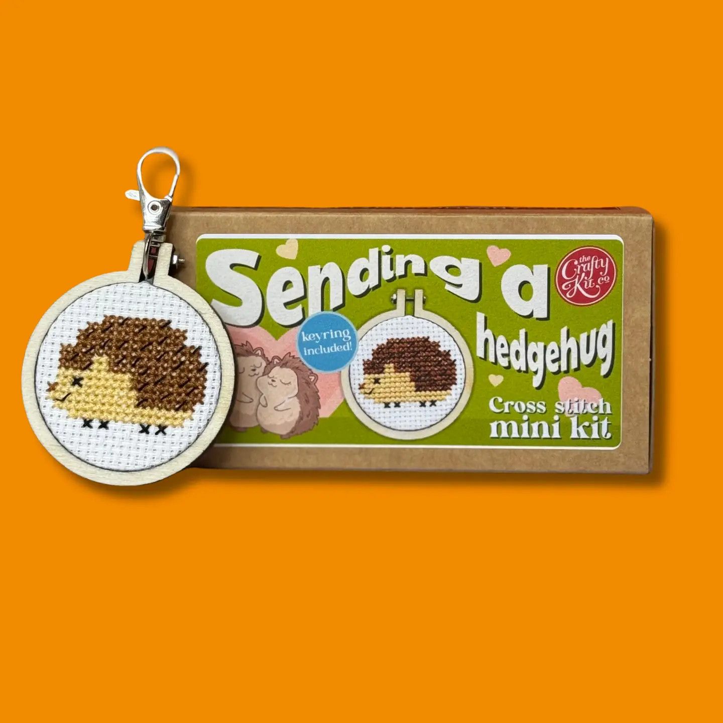 Sending a Hedgehog Mini Cross Stitch Kit