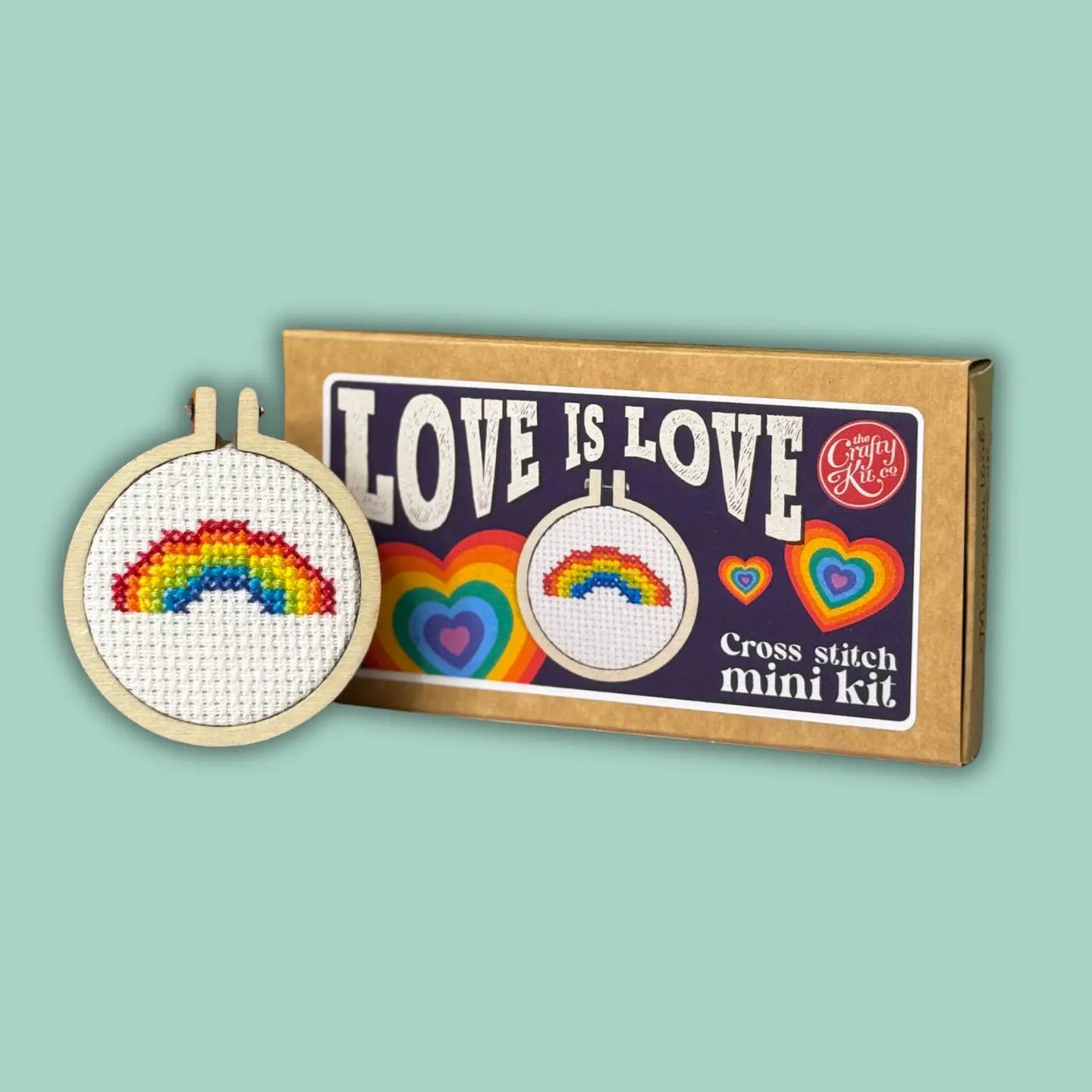 Love is Love Mini Cross Stitch Kit