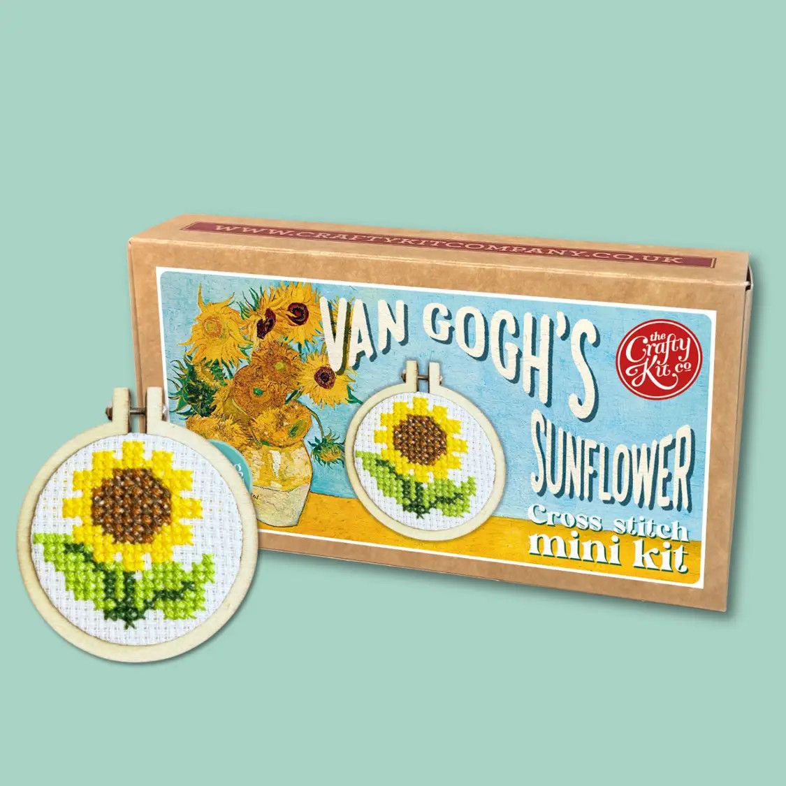 Van Gogh's Sunflower Mini Cross Stitch Kit