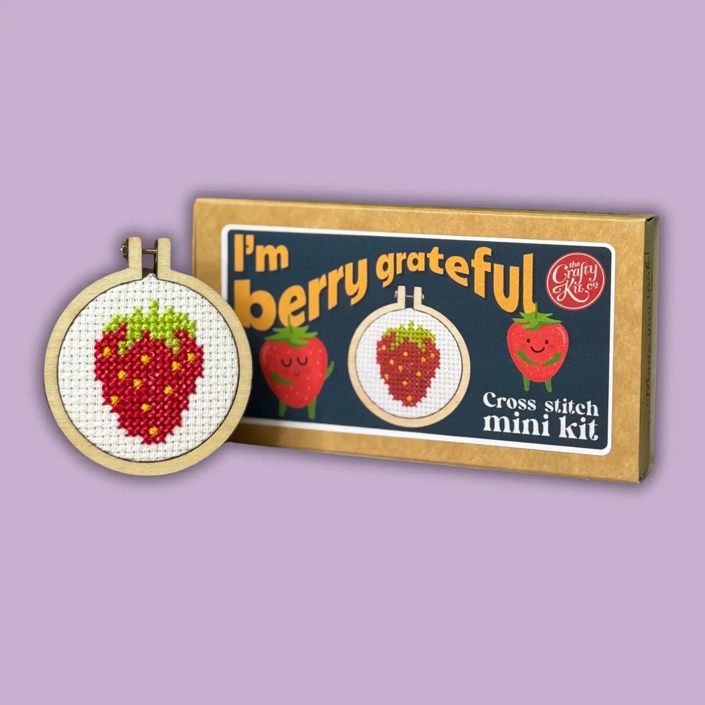 I'm Berry Grateful Mini Cross Stitch Kit