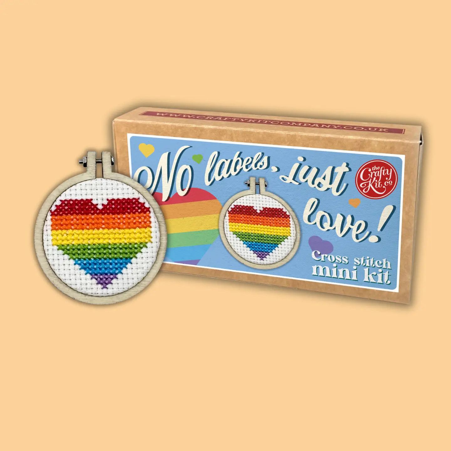 No Labels, Just Love Mini Cross Stitch Kit