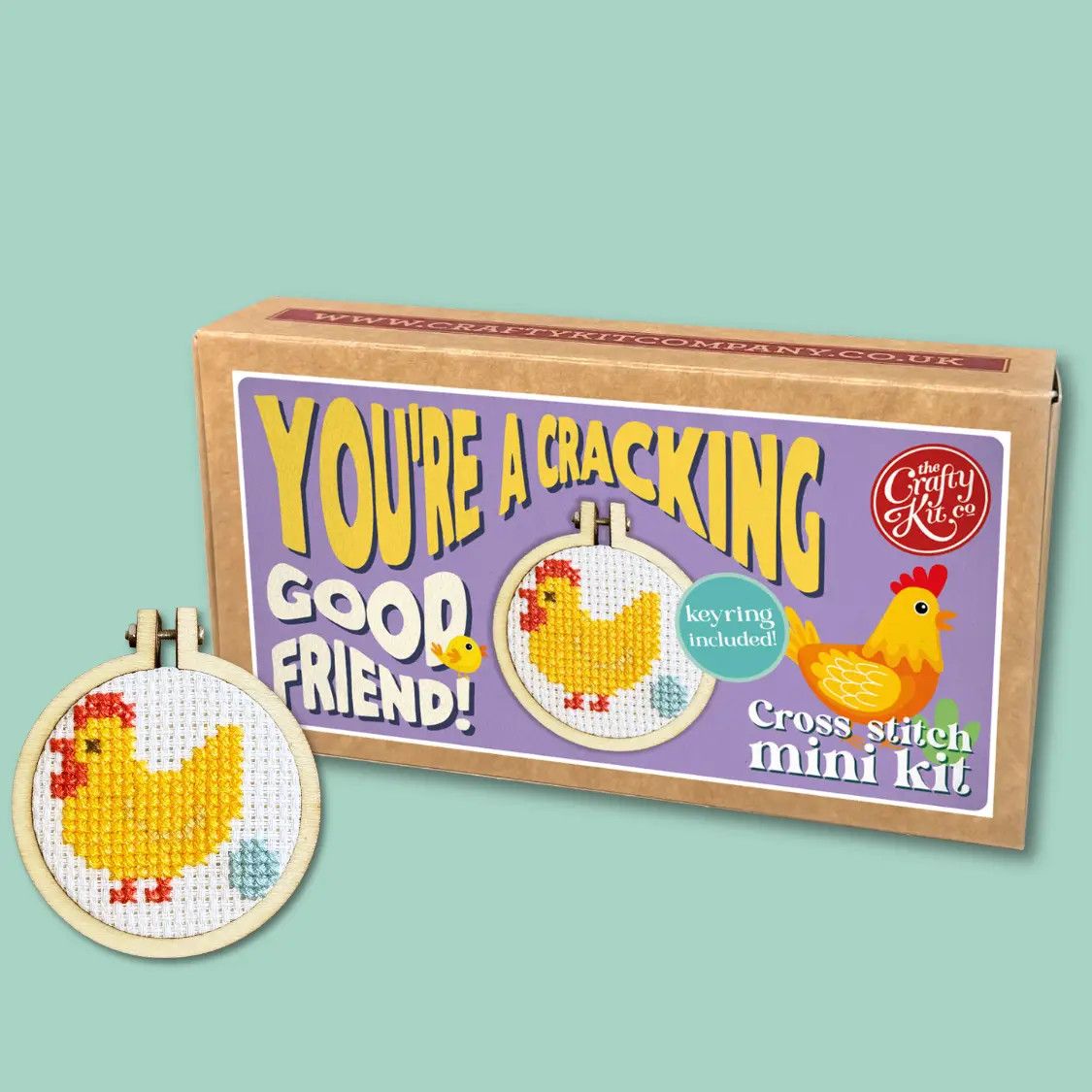 You're A Cracking Good Friend Mini Cross Stitch Kit