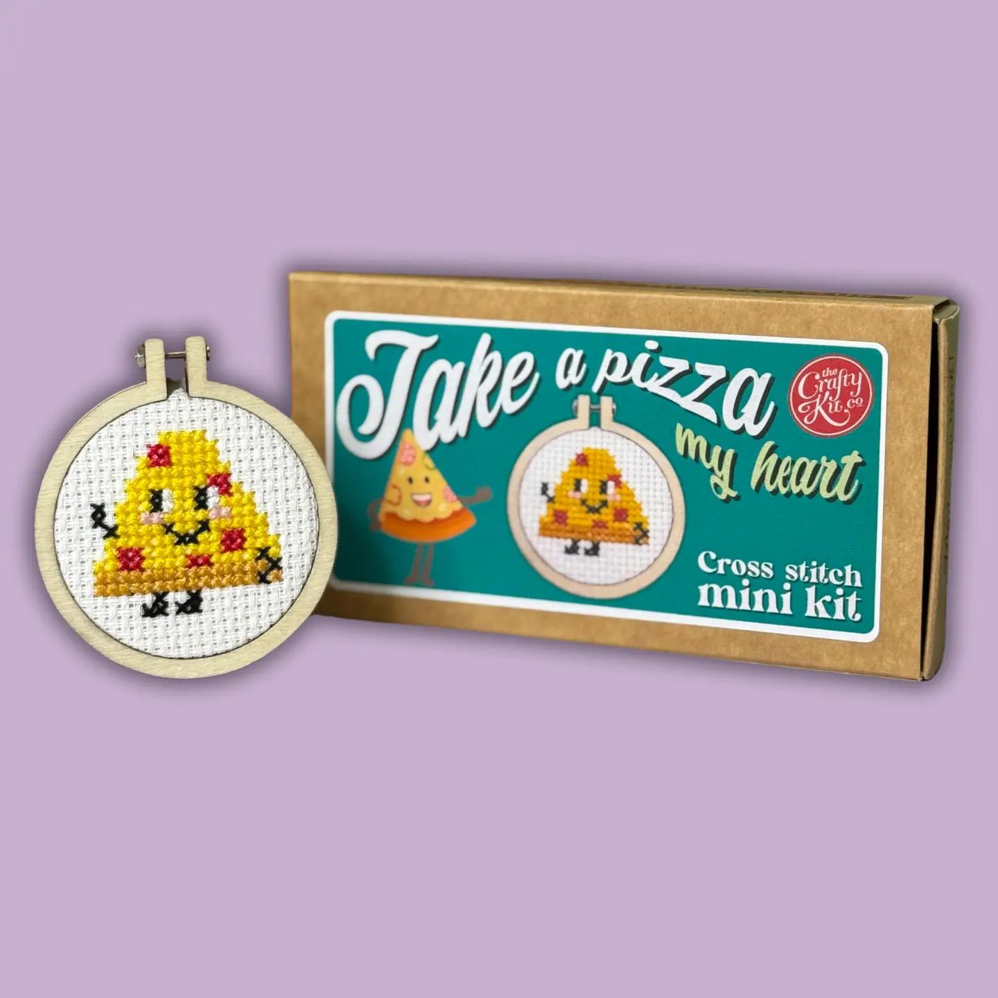 Take a Pizza My Heart Mini Cross Stitch Kit