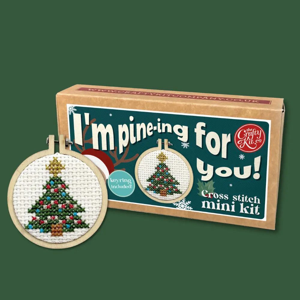 I'm Pine-ing for You! Mini Cross Stitch Kit
