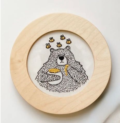 4" Round Self-Finishing Frame: Natural