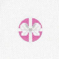 TTF048: Pink and White Bow Fob