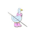 Silly Goose Pink Boots Needle Minder