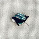 Whale Enamel Needle Minder