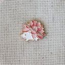 Pink Hedgehog Enamel Needle Minder