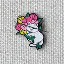 Cat with Tulips Needle Minder