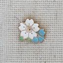 Blue and White Flowers Needle Minder