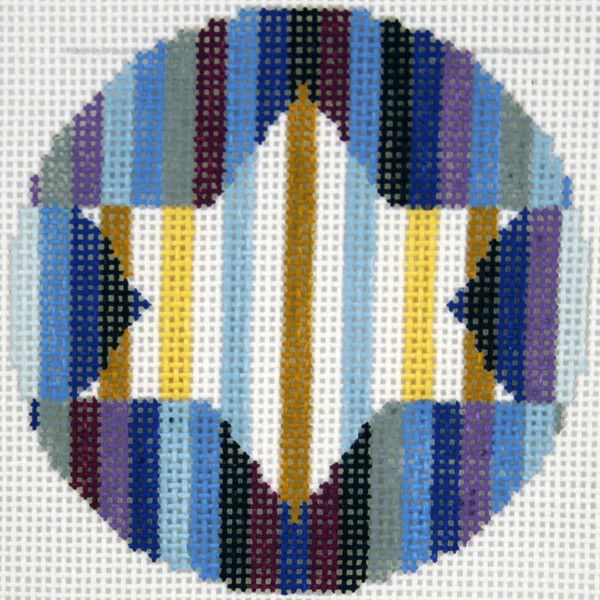 BJ188: Star with Stripes Round