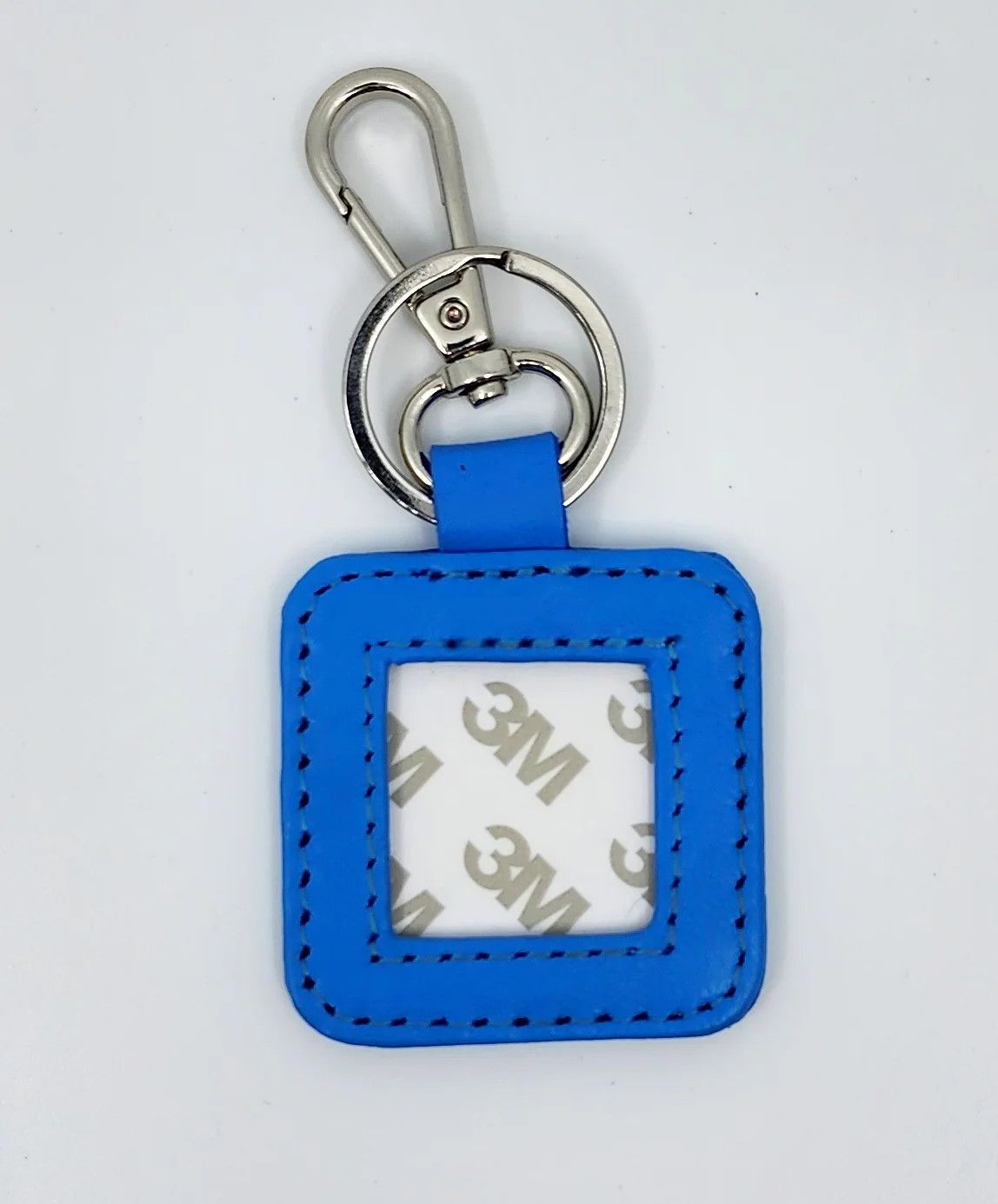 Square Leather Key Fob: Swell