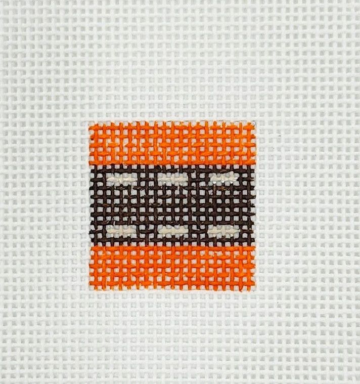 BW582: Brown Ribbon 1" Square