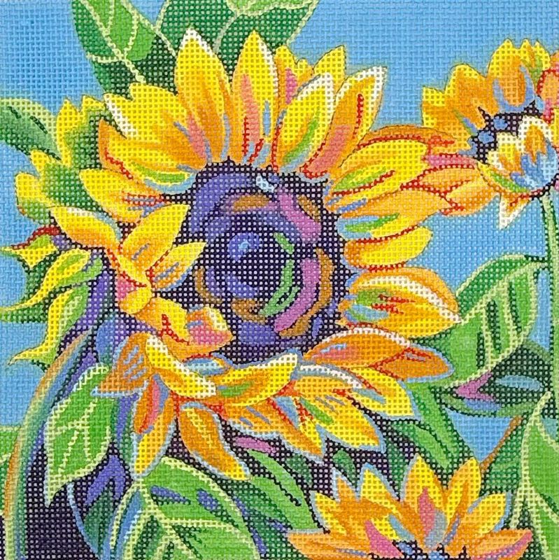 BW430SE: Sunflower Dance in Blue