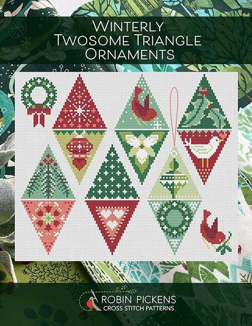 Winterly Twosome: Triangle Ornaments