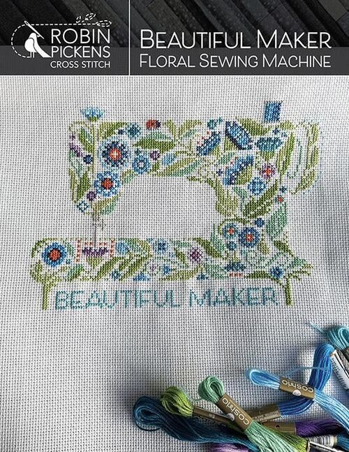 Beautiful Maker Floral Sewing Machine