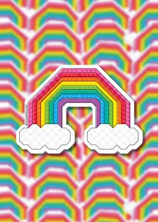 Happy Highway Rainbow Sticker