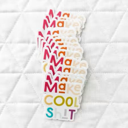 CJ-5012: Make Cool Shit Sticker
