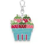 Berry Basket Enamel Bag Charm