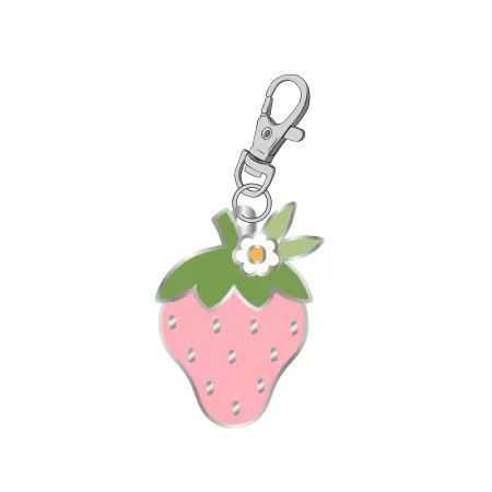 Strawberry Enamel Charm