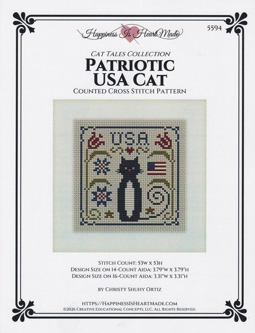 Patriotic USA Cat