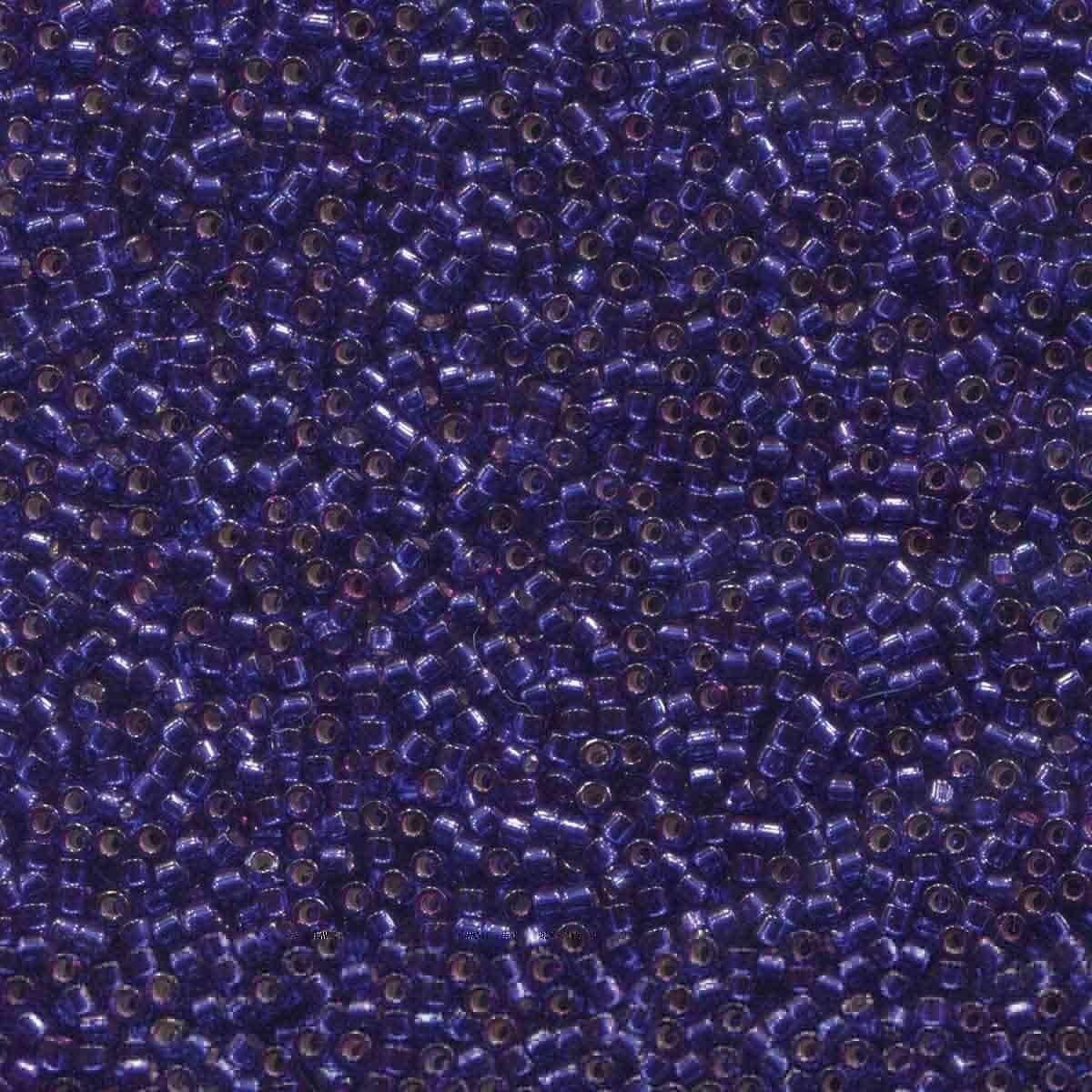 DB610: Silver Lined Violet Dyed Delica