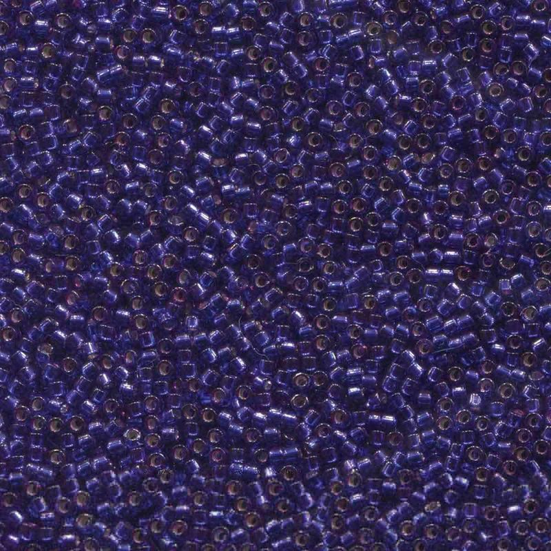 DB610: Silver Lined Violet Dyed Delica
