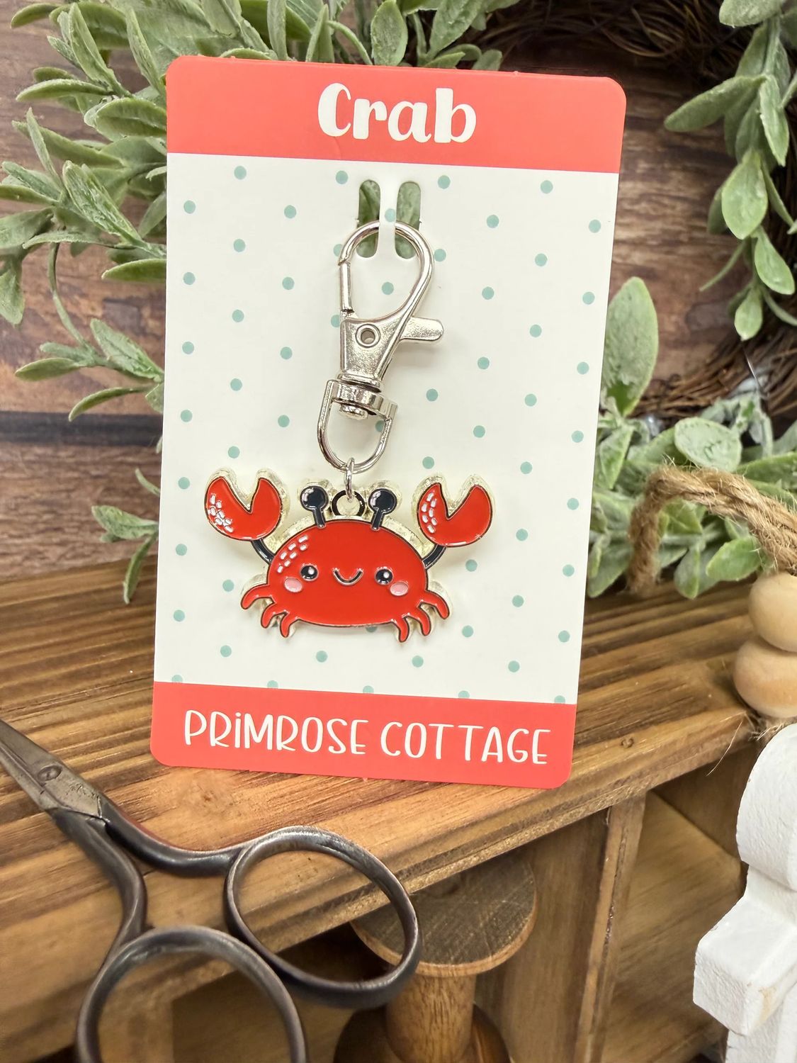 Crab Bag Charm