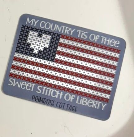 Sweet Stitch of Liberty Sticker