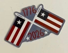 1776-2026 Sticker