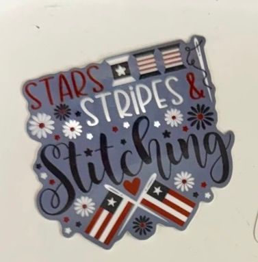 Stars &amp; Stripes Stitching Sticker