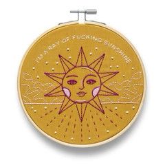 I'm A Ray of Fucking Sunshine Embroidery Kit