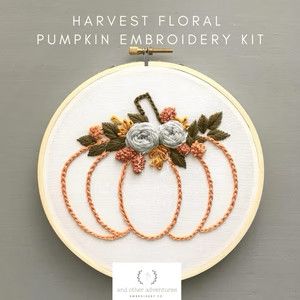 Harvest Floral Embroidery Kit