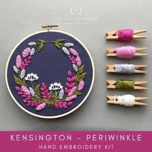 Kensington Periwinkle Embroidery Kit