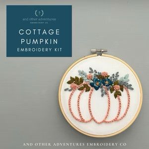 Cottage Pumpkin Embroidery Kit