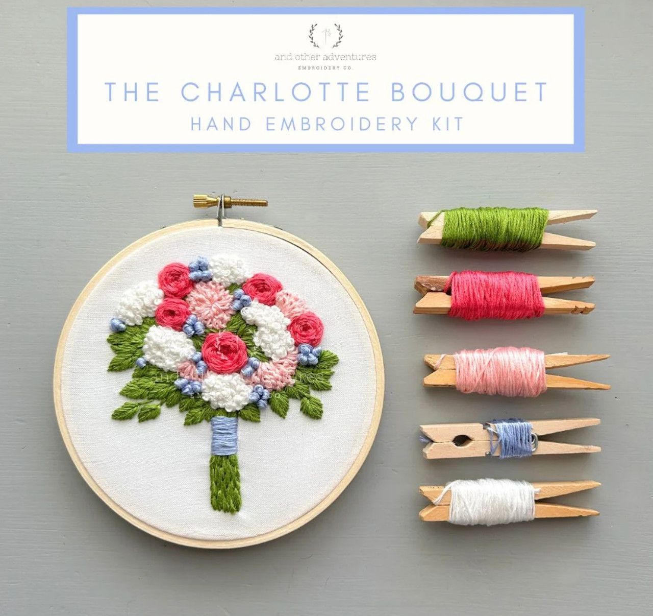 The Charlotte Bouquet Embroidery Kit
