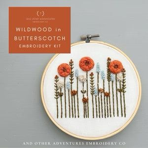 Wildwood in Butterscotch Embroidery Kit