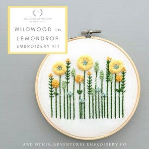 Wildwood in Lemondrop Embroidery Kit