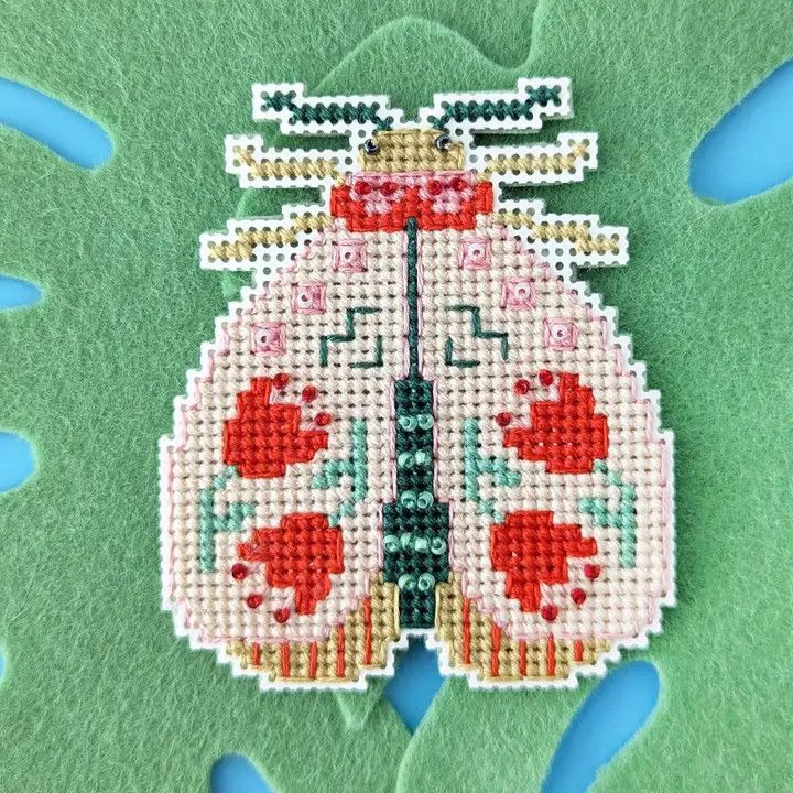 Blooming Bugs: Moth Cross Stitch Kit