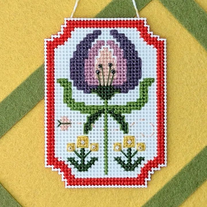 Framed Florals: Crocus Cross Stitch Kit