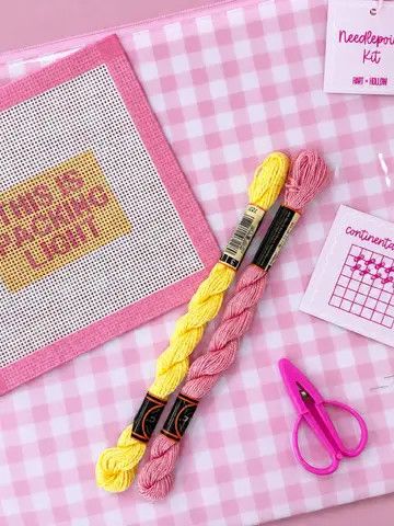 This is Packing Light Needlepoint Kit