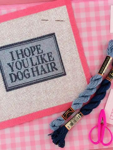 I Hope You Like Dog Hair Needlepoint Kit