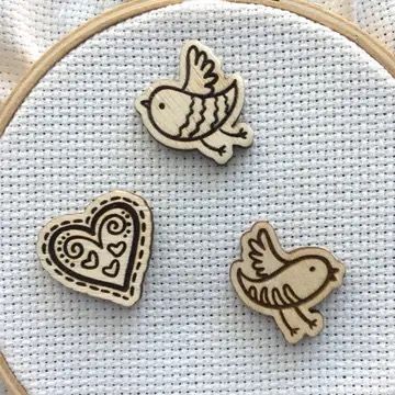 Little Love Bird Needle Minders (set of 3)