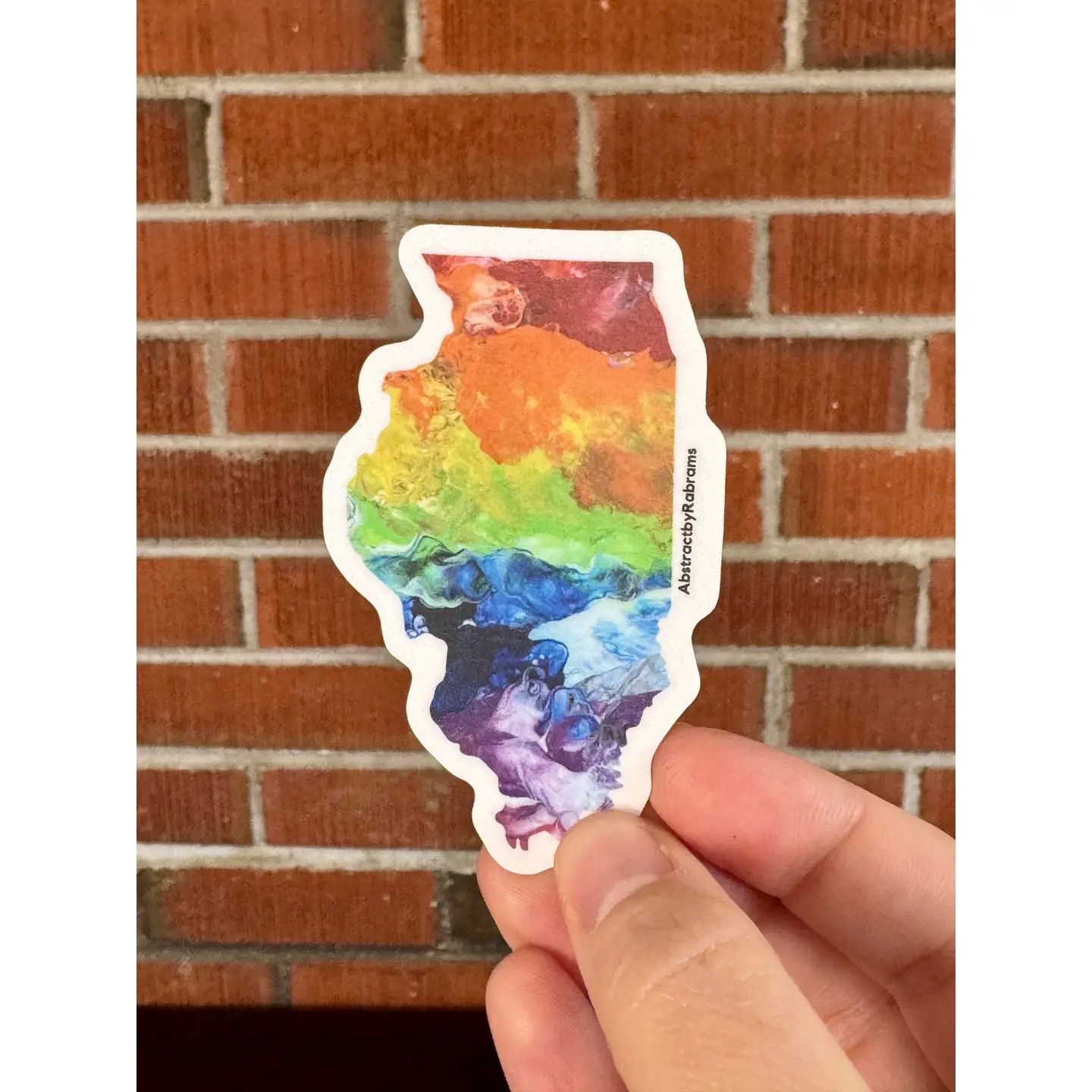 Illinois Rainbow Sticker