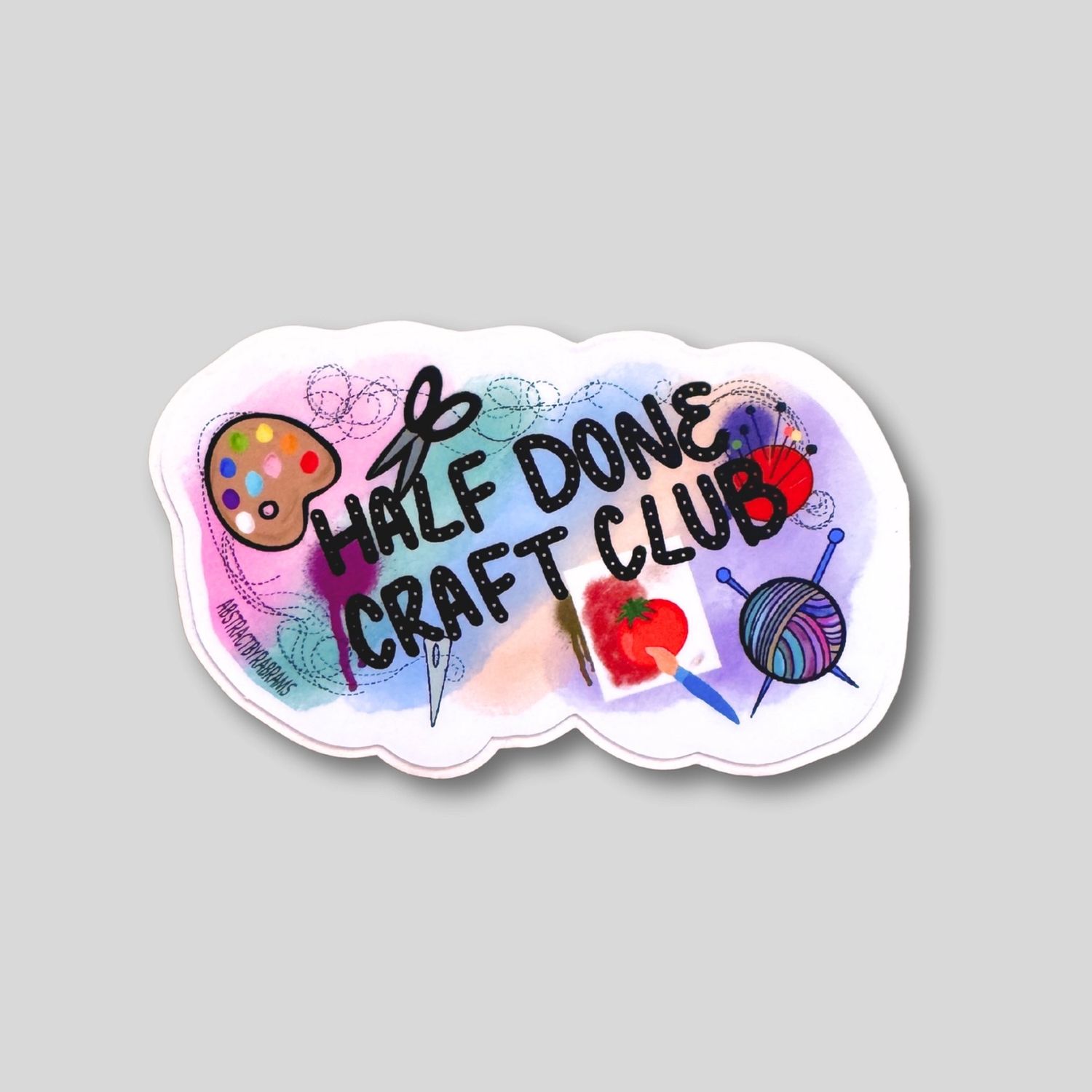Half Done Craft Club Sticker